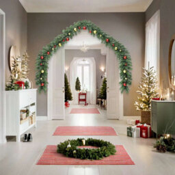 Walplus Christmas Garland Decorated With Baubles And Led Lights 10 M - thumbnail 3