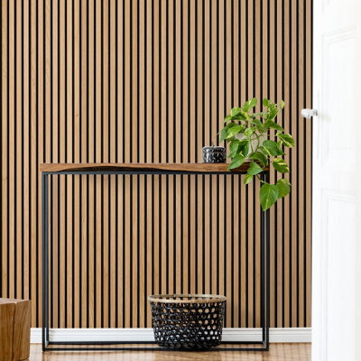 Wvh Acupanel Contemporary Oak Acoustic Wood Slat Wall Panel, Premium, 200Cm X 60Cm - image 1