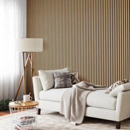 Wvh Acupanel Contemporary Oak Acoustic Wood Slat Wall Panel, Premium, 200Cm X 60Cm - thumbnail 4