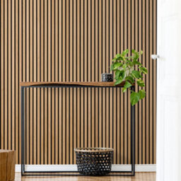 Wvh Acupanel Contemporary Oak Acoustic Wood Slat Wall Panel, Premium, 200Cm X 60Cm - thumbnail 1