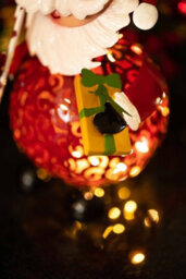 Christmas Garden Metal Ornament Silhouette Led Santa Light Xmas Decoration 30Cm - thumbnail 5
