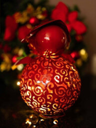 Christmas Garden Metal Ornament Silhouette Led Santa Light Xmas Decoration 30Cm - thumbnail 4