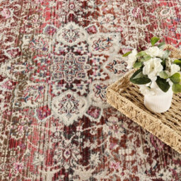 Xample Concept Looms Vintage Kashan Red Rug, 160 X 230 Cm Traditional Persian Style, 100% Polypropylene Low Pile 4mm Durable Area Rug - thumbnail 3