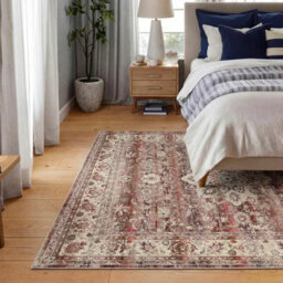 Xample Concept Looms Vintage Kashan Red Rug, 160 X 230 Cm Traditional Persian Style, 100% Polypropylene Low Pile 4mm Durable Area Rug - thumbnail 2