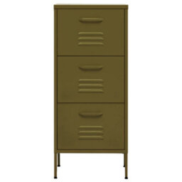 Vidaxl Storage Cabinet Olive Green 42.5X35X101.5 Cm Steel - thumbnail 3
