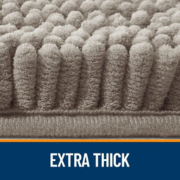 Ameha Silver Chenille Mat 40X60Cm, Extra Soft, Non-Slip, Absorbent Bath Rug & Doormat - thumbnail 4