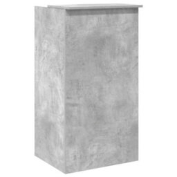 Berkfield Durable Reception Desk Concrete Grey 55X50X103.5 Cm Engineered Wood - thumbnail 7