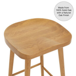 The Furniture Market Shaker Style Saddle Seat Counter Stool Ergonomic Contoured Seat Solid Wood No Assembly Required Kitchen Island Height Stool - thumbnail 7