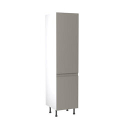 Kitchen Kit Larder Tall Unit 500mm W/ J-Pull Cabinet Door - Ultra Matt Dust Grey - thumbnail 1