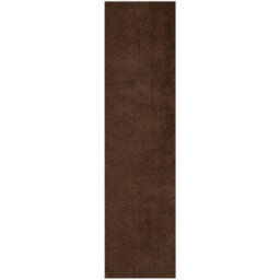 The Rugs Brown Soft Plain Design Fluffy Shaggy Rugs And Runners High Pile Living Room Kitchen Hallway 380 - thumbnail 1