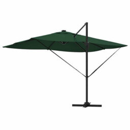 Berkfield Cantilever Roma Parasol With Leds Green 352X251X265 Cm Aluminium - thumbnail 7