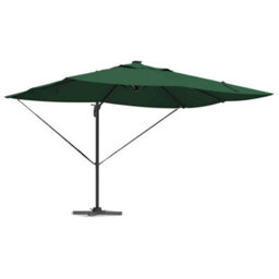 Berkfield Cantilever Roma Parasol With Leds Green 352X251X265 Cm Aluminium - thumbnail 3