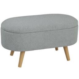 Ottoman Storage Bench For Hallway, Living Room, Charcoal Grey - thumbnail 1