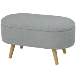 Ottoman Storage Bench For Hallway, Living Room, Charcoal Grey - thumbnail 3