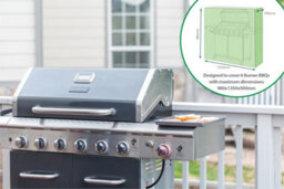 Netagon Home Garden Water Resistant Outdoor 6 Burner Bbq Barbeque Green Cover Protector
