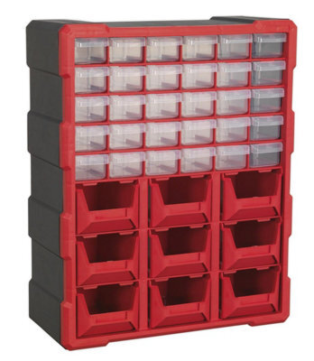 Sealey Cabinet Box 39 Drawer - Red/black Apdc39R - image 1