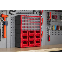Sealey Cabinet Box 39 Drawer - Red/black Apdc39R - thumbnail 2
