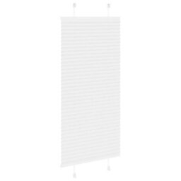 Berkfield Modern Pleated Blind White 60X150 Cm Fabric Width 59.4 Cm Polyester - thumbnail 4