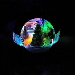 Urbn-Living Illuminated Led Light Up Snowball Santa Christmas Winter Scene Display Decor - thumbnail 4