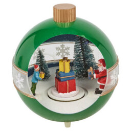 Urbn-Living Illuminated Led Light Up Snowball Santa Christmas Winter Scene Display Decor - thumbnail 1