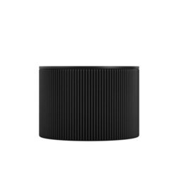 Wyld Haus Treecool Reeded Round Coffee Table, Black Oak Veneer, 650mm Diameter X 465mm Height - thumbnail 2