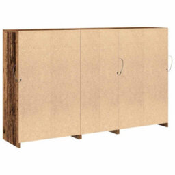 Berkfield Sideboard With Led Lights Old Wood 162X37X100 Cm Engineered Wood - thumbnail 8