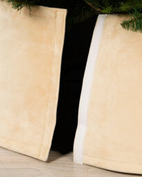 Werchristmas 70 Cm Latte Velvet Christmas Tree Collar - thumbnail 4