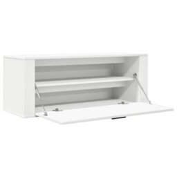 Vidaxl Wall Shoe Cabinet White 100X35X38 Cm Engineered Wood - thumbnail 6