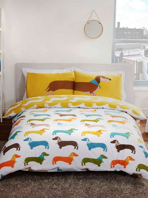 Rapport Dachshund Sausage Dog Duvet Cover Set - image 1