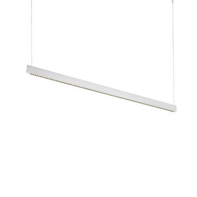 Ideal Lux Luminosa Steel Accent Led Bar Pendant Ceiling Light White 3000K