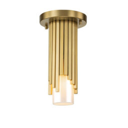 Luminosa Lighting Elstead Marvele Surface Mounted Downlight Contemporary Aged Brass 1X E14