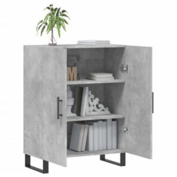 Berkfield Sideboard Concrete Grey 69.5X34X90 Cm Engineered Wood - thumbnail 4