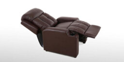 More4Homes Studio Leather Recliner W Drink Holders Armchair Sofa Chair Cinema Gaming (Brown) - thumbnail 4