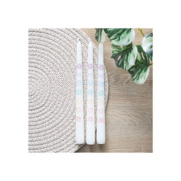 Set Of 3 Chakra Balancing Taper Candles For Home & Decor - thumbnail 6