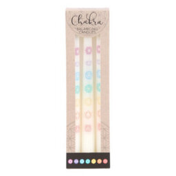 Set Of 3 Chakra Balancing Taper Candles For Home & Decor - thumbnail 2