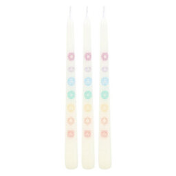 Set Of 3 Chakra Balancing Taper Candles For Home & Decor - thumbnail 3