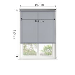GoodHome Halo Corded Concrete Grey Daylight Roller Blind (W)160Cm (L)180Cm - thumbnail 4