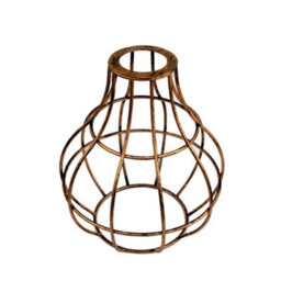 2 Pack Of Metal Wire Cage Ceiling Light Shade Easy Fit Lamp Shade, Ceiling Hanging Indoor Pendant Light Lampshade - thumbnail 5
