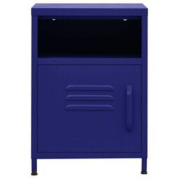 Vidaxl Nightstand Navy Blue 35X35X51 Cm Steel - thumbnail 3