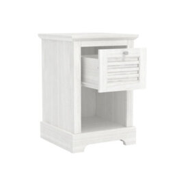 Salcombe 1 Drawer Lamp Table White - thumbnail 4