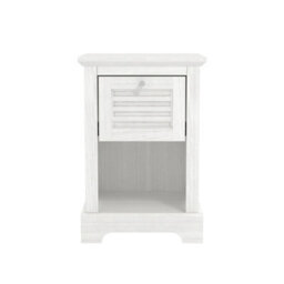 Salcombe 1 Drawer Lamp Table White - thumbnail 2