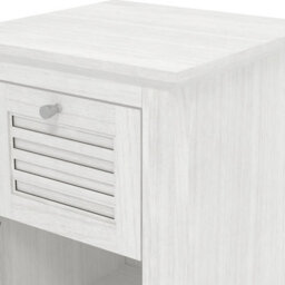 Salcombe 1 Drawer Lamp Table White - thumbnail 5