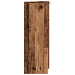Vidaxl Shoe Cabinet Old Wood 29.5X35X100.5 Cm Engineered Wood - thumbnail 5