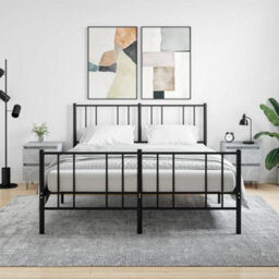 Berkfield Bedside Cabinets 2 Pcs Concrete Grey 40X35X50 Cm Engineered Wood - thumbnail 1