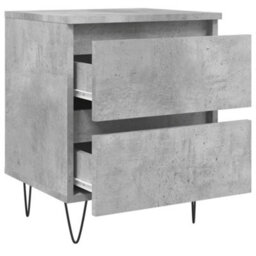 Berkfield Bedside Cabinets 2 Pcs Concrete Grey 40X35X50 Cm Engineered Wood - thumbnail 6