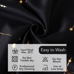 Deconovo Eyelet Thermal Curtains,gold Constellation Printed  Blackout Curtains For Baby Nursery, 66 X 54 Inch, Black, 2 Panels - thumbnail 4