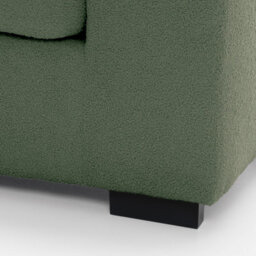 Abakus Direct Boston 3 Seater Sofa In Forest Green Basket Weave - thumbnail 9