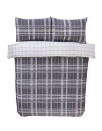 Smart Living Luxury Tartan Check Duvet Cover With Pillowcases - thumbnail 4