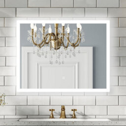 Probaty Bathrooms Led Mirror Backlit Illuminated With Anti-Fog,8X600Cm Rectangular,touch Switch,wall Frameless Vanity Mirror - thumbnail 1