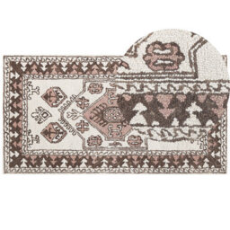Beliani Rug Tomarza Multicolour 80 X 150 Cm Wool